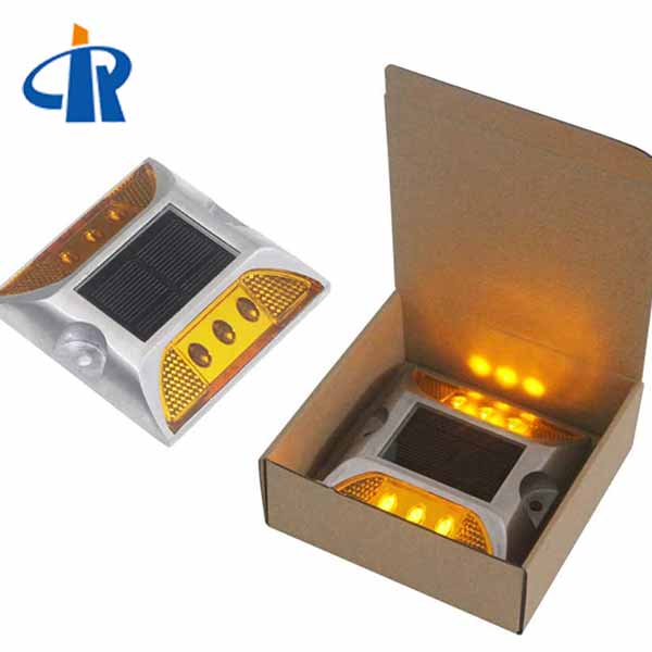 Amber Solar Stud Lights For Pedestrian Crossing